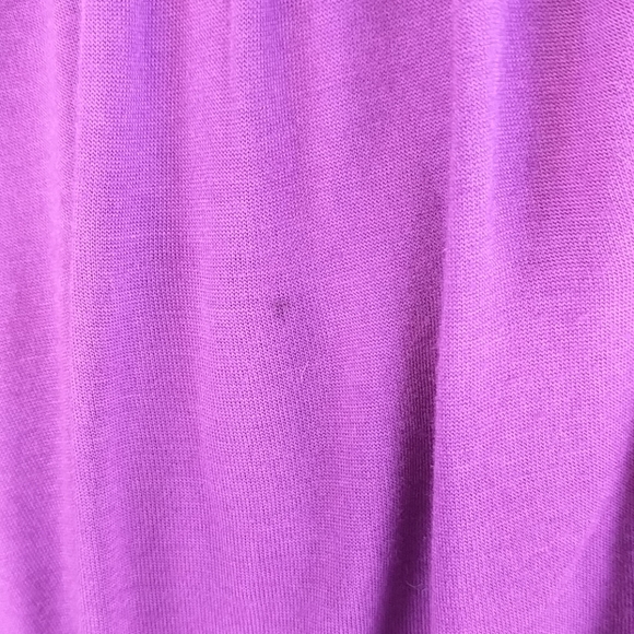 [H&M] Cute Purple Deep V Neck Ruched Dress 4 - Picture 3 of 6